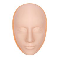 ‘；【-【 5D Silicone Fake Tattoo Practice Training Head  Skin Base Mannequin Doll For Permanent Lips Eyebrows Makeup Supplies Tools