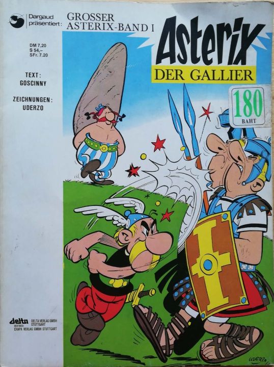 มือ2 นิตยสารการ์ตูนภาษาเยอรมัน **สภาพเก่าเก็บ มีตำหนิบ้างตามภาพ ,GROSSERpräsentiert: ASTERIX-BAND I, Asterix Der Gallier