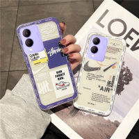 เคสเคสสำหรับ VIVO โทรศัพท์มือถือ Y17S VivoY17s 2023,ใหม่เคสโปร่งใสบางพิเศษแฟชั่นแนวสตรีทเคส TPU ซิลิโคนอ่อนนุ่มฝาครอบด้านหลังกันกระแทก