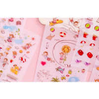 20Packslot Cartoon Small Fresh Tansparent Decorative Adhesive Stickers Scrapbooking Stick Label Diary Stationery Album Stickers