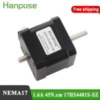 NEMA17 Double shaft Stepper Motor 1.6A 45N.CM 40mm 17HS4401S-SZ motor for CNC Router Engraving milling machine 3D printer