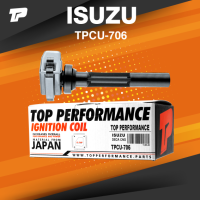 Ignition coil ( ประกัน 3 เดือน ) คอยล์จุดระเบิด ISUZU DECA CNG NKR 4HF1 ตรงรุ่น - TPCU-706 - TOP PERFORMANCE MADE IN JAPAN - คอยล์หัวเทียน คอยล์ไฟ อีซูซุ เดก้า สิบล้อ หกล้อ รถบรรทุก 8-9709684-0