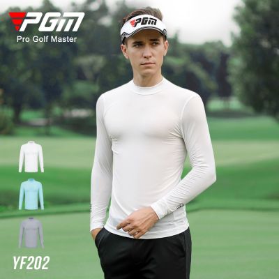 PGM golf clothes mens high elastic ice silk sunscreen sports long-sleeved bottoming factory direct wholesale golf