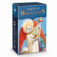 【YF】 White cat tarot cards board games English Cute Tarot deck playing party family