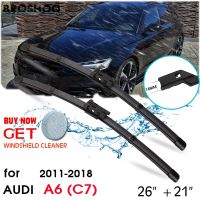 ZZOOI Car Wiper Blade Front Window Windscreen Windshield Wipers Blades Push Button Auto Accessories For Audi A6 (C7) 26"+21" 2011-2018