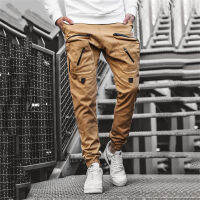 （Ready Stock）? 2021 New Casual Trousers Bao Multi-Pocket Woven Pants Drawstring Feet Men Overall Trousers YY