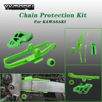 ♘สวิงอาร์มไกด์เลื่อนโซ่เฟืองรถมอเตอร์ไซค์สำหรับ KAWASAKI KXF250 KXF450 KX250F KX450F KXF 250 450 KX 250F KLX450R ไกด์โซ่