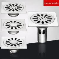 【cw】hotx 10CM 304 Floor Drain Shower Large Anit-odor With Hair Strainer