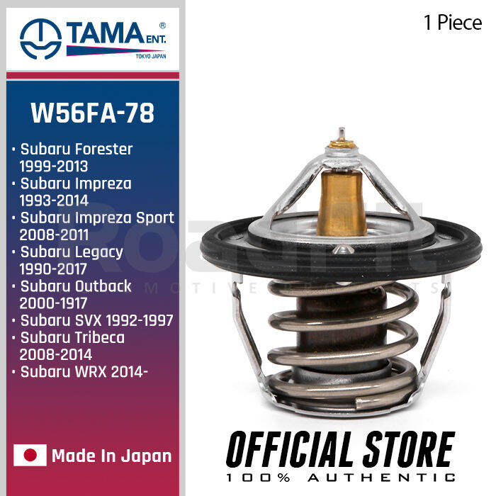 TAMA Thermostat W56FA78 for Subaru Forester '9913, Impreza '9314