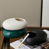 【hot】✐ High-value Oval Ashtray Room Office Accessories Personality Hotel