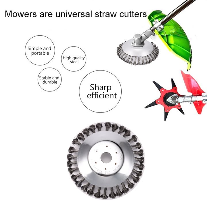 landscaping-rotary-weed-brush-joint-twist-knot-steel-wire-wheel-brush-disc-power-tool-garden-machines-accessories