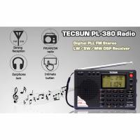 Tecsun PL-380วงดนตรีเต็มวิทยุถอดสัญญาณดิจิตอลPLLสเตอริโอวิทยุพกพาFM /LW/SW/MWตัวรับสัญญาณ dspวิทยุอินเทอร์เน็ต