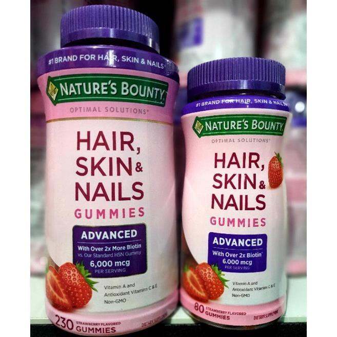 New Packaging Natures Bounty Advanced Hair Skin Nails Gummies 80230cts Lazada Ph 9653