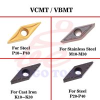 Cnc คาร์ไบด์แทรกเครื่องกลึงเครื่องมือกลึงใบมีด VBMT VCMT 110302 110304 110308 มีดกลึงหัวทังสเตนหัวหมุนแทรก