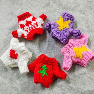 Sweater Kawaii Girl Dolls Accessories for Ob11 16cm 17cm Bjd Doll Clothes Baby Clothes BJD Doll Accessories Sweater Clothes