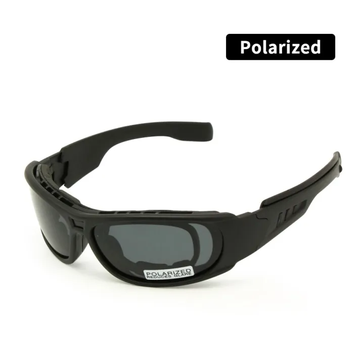 Hot★polarized Ballistic Army Sunglasses Daisy One C6 Military Goggles Rx Insert 4 Lens Kit Men