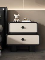 ﺴ☏℗ Installation-free style bedside simple modern Internet celebrity leather storage cabinet solid bedroom