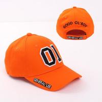 General Lee Orange Headwear Cosplay Movie Dukes of Hazzard Hat Fashion Baseball Cap Halloween Masquerade Adjustable Headwear