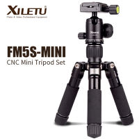 XILETU FM5S-MINI Lightweight Alluminum Tripod Tabletop Mini Travel Stand Tripod with 360 Degree Ball Head For Digital Camera