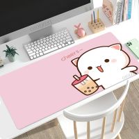 ┋✶ Cute Anime Peach Mochi Cat Mouse Pad Gaming XL HD Home New Mousepad XXL Playmat Soft Office Carpet Natural Rubber Table Mat