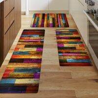 1pc Colored Board Printed Kitchen Floor Mat Household Carpet Non-Slip Door Mats Rug Home Decor