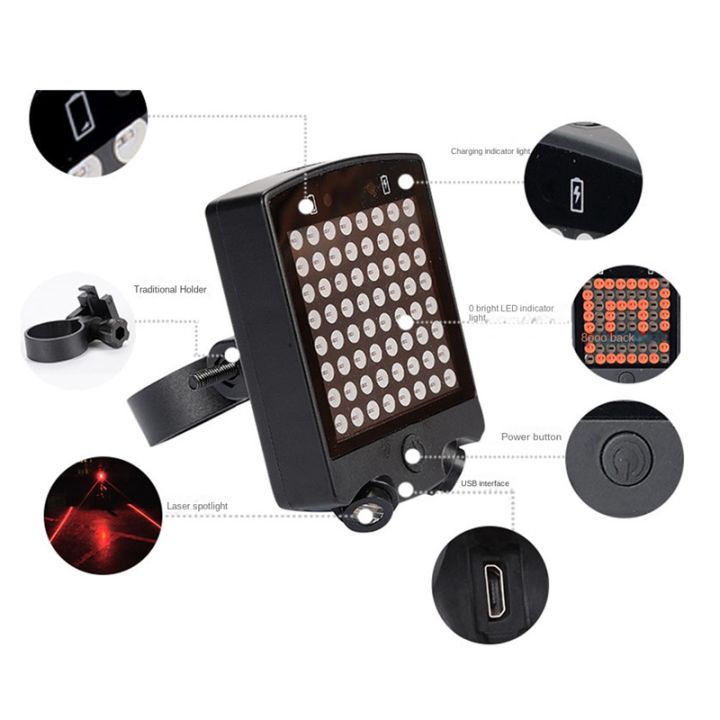 usb-rechargeable-wireless-remote-control-bicycle-light-bicycle-rear-tail-lamp-bicycle-light