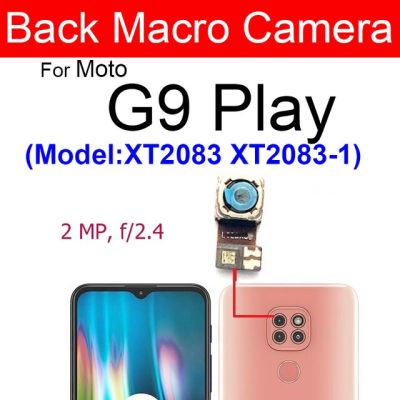 【☸2023 New☸】 nang20403736363 กล้องหลักด้านหน้าด้านหลังสำหรับ Motorola Moto G9 G9บวก G9เล่น G9อะไหล่ซ่อมโมดูลกล้องหลังขนาดเล็ก