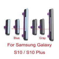 1ชุดปุ่มพลังงานและระดับเสียงสำหรับ Samsung Galaxy S10บวก S10plus S10เพาเวอร์ปุ่มปรับระดับเสียงด้านข้างอะไหล่กุญแจ