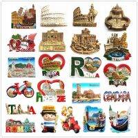 ☽☁✚ Italy Flavor 3D Refrigerator Magnets Fridge Magnetic Tourist Souvenir Decoration Articles Handicraft Gifts