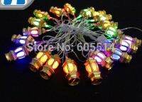 【┋】 Aesthetic Flaunt [Seven Neon] จัดส่งฟรี110V/220V Golden Lantern Shape 4M 20Leds Party/Christmas/Decoration/Holiday Led String