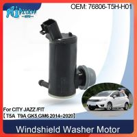 Rtomo MTAP มอเตอร์ที่ล้างกระจกหน้ารถด้านหน้าสำหรับ T5A HONDA JAZZ GK5 T9A เมือง GM6ปั๊ม2015 ~ 2020ทำความสะอาดกระจกหน้ารถ