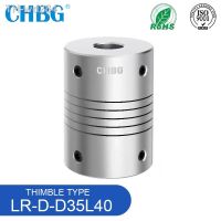 LR D D35L40 Aluminum Elastic Winding Shaft Coupler Motor Connector 8mm to 20mm Thimble Type Customize Flexible CNC Coupling