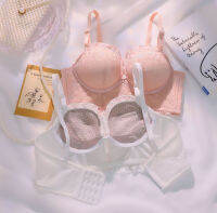 สินค้าพร้อมส่งจากไทย?Angle Bra ?(N700)เสื้อชั้นลูกไม้ มีโครง 4 ตะขอ แต่งสายถักหน้า สายถอดได้