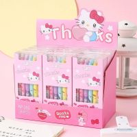 144ชิ้น Sanrio เจลปากกา Erasable ปากกา Kawaii H Ello K Itty นักเรียนเครื่องเขียนเขียนปากกา0.5สีฟ้าโรงเรียนสำนักงานปากกาขายส่งของขวัญ