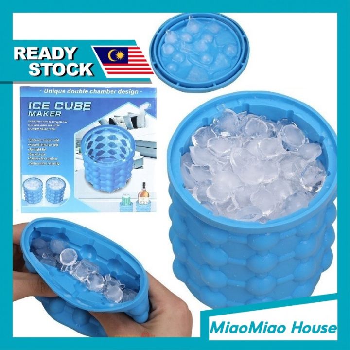 Magic Ice Cube Maker Genie Silicone Rubber Ice Tray Mold - Sale