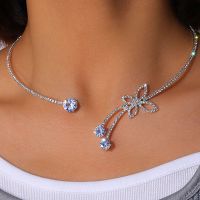 【CC】 Exquisite Rhinestone Adjustable Collar Torques Jewelry for Round Choker Necklace Bangle Accessories