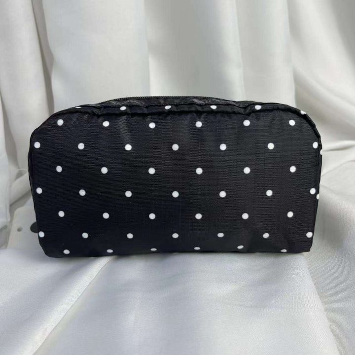 lesportsac-แฟชั่น-polka-dot-พิมพ์-messenger-กระเป๋าลำลองไหล่กระเป๋ากันน้ำผู้หญิงผ้ากระเป๋าขนาดใหญ่ความจุ-u181