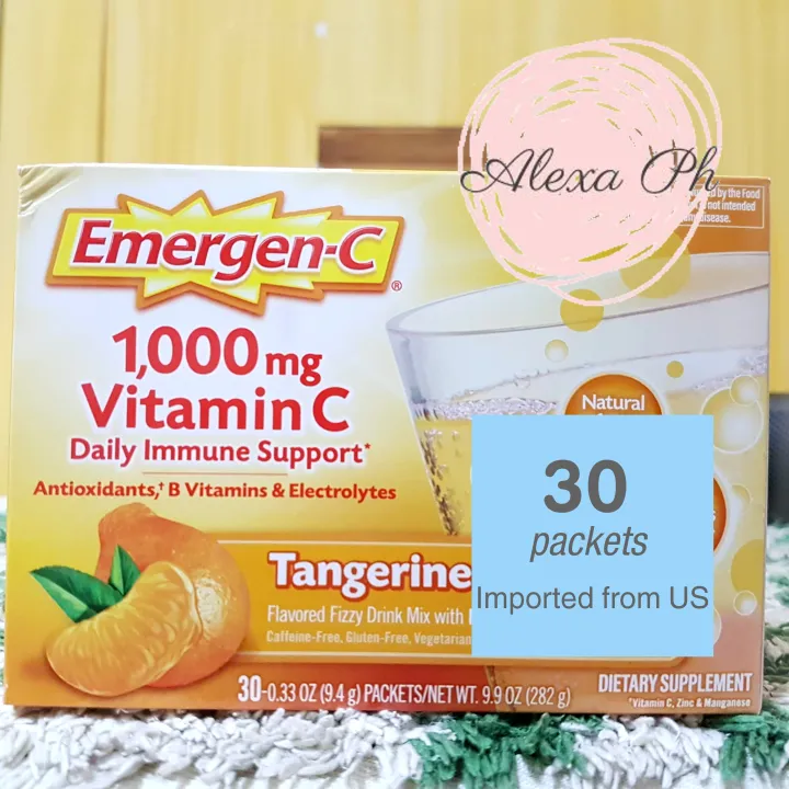 (EXPIRATION FEB 2023) EmergenC 1,000mg Vitamin C Tangerine (30 Packets