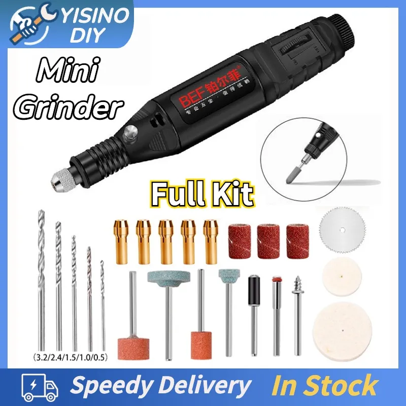 18V Electric Grinder Mini Drill Dremel Grinding Set DC Dremel