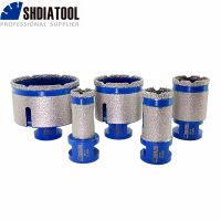 SHDIATOOL 1pc Dia20/25/35/50/68/75mm Diamond Milling Finger Core Drill Bits Drilling Tile Marble Quartz M14 or 5/8 -11 Hole Saw