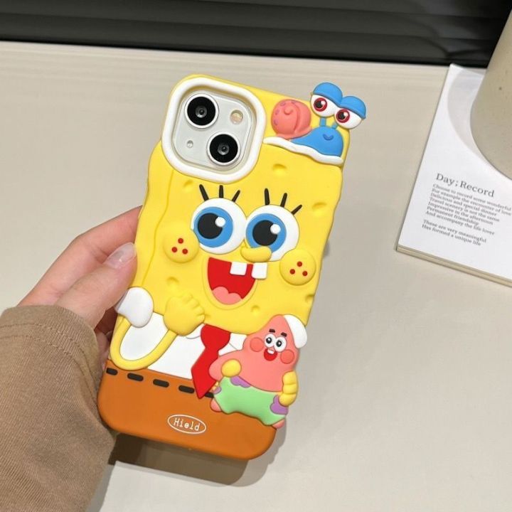 dsfergerge-เคส-ไอโฟน-การ์ตูนสามมิติ-spongebob-squarepants-iphone14promax-apple-13-เคสมือถือ-12-ซิลิโคน-11-นิ่ม-13promax