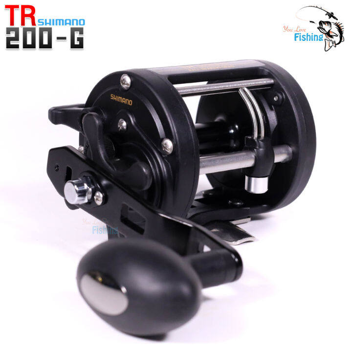 รอกชิมาโน่-ใหม่ปี-2023-ของแท้-ประกันอีสเทิร์น-shimano-tr200-g-น็อปทรงรักบี้จับถนัดมือ-เหมาะสำหรับตกหน้าดิน-ตกทะเล