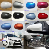 STA อุปกรณ์ตกแต่งรถของแท้รถยนต์ Toyota Yaris ไฮบริด2012 ~ 2020ผ้าคลุมกระจกมองหลังเคสกระจกกรอบกระจกมองหลังที่อยู่อาศัย