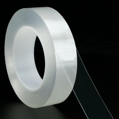 【YF】⊙✙  300cm Transparent Adhesive Tape Masking Traceless Double-sided for Tapes 10/20/30/50mm