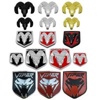 NEW Modified Sheep Snake Metal Car Sticker for Dodge Nitro Viper RAM Auto Grille Emblem Badge Decal 99 ting