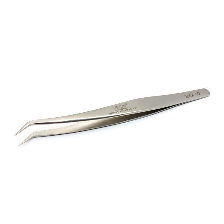 2021-vetus-2pcs-tweezers-set-ultra-rigidity-curved-tweezers-of-dolphin-design-fine-point-anti-static-stainless-steel-tweezers