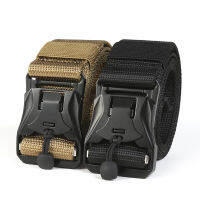 Co Tactical Belt เข็มขัดไนลอนเข็มขัดผู้ชายเข็มขัดผ้าใบเข็มขัดกางเกงเข็มขัดแม่เหล็กเข็มขัดผู้ชายอินเทรนด์แมทช์ลุคง่าย