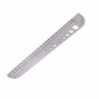 Craft Ruler Stainless Steel Ruler Special Shaped for Office for Schools for Home