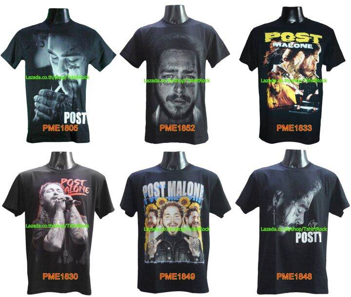 เสื้อวง-post-malone-โพสต์-มาโลน-ไซส์ยุโรป-เสื้อยืดวงดนตรีร็อค-ผ้านุ่มใส่สบาย