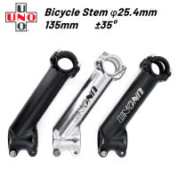 UNO Lengthen Bike Stem 35 degree 25.4x135mm Aluminum Alloy Bicycle Handlebar Stem Cycling Power Parts MTB Stems Kalloy Stem